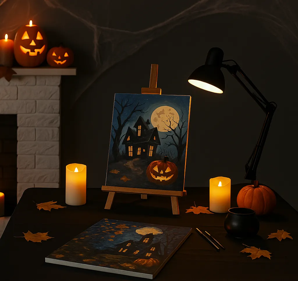 Host a Hauntingly Fun Paint-by-Numbers Halloween Party 6 - Paint by Numbers Step 3: Conjure the Perfect Atmosphere